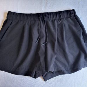 Rex EUC Size Large Black Drawstring Shorts All Purpose Pockets-Item #423
